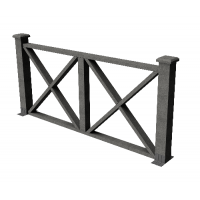 Декоративные ограждения ДПК " Тауэр", Серый базальт, шлифованное Декоративные ограждения ДПК " Тауэр", Серый базальт, шлифованное